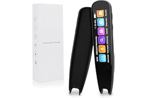 EASYMAIDI Scan Reader Pen, Portable 134 Language Translator Device, Scan Reader Pen for Voice Translator Device, Wi-Fi Wireless Reading Pen for Dyslexia, Wireless Language Translator