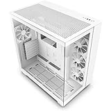 NZXT H9 Flow Case per PC gaming mid-tower ATX a doppia camera, Pannello superiore forato per un elevato ricircolo dell'aria, 