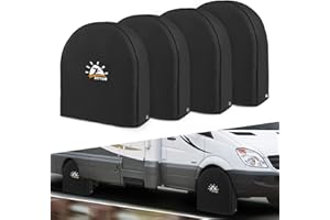 ‎ZETTUM Zettum 4 Stück Reifenabdeckung für Gesamtrad Durchmesser 26-29 Zoll(66-73 cm), Radabdeckung 600D Oxford PU Beschichtung Heavy Duty & Wasserdicht Ersatzradabdeckungen für Fahrzeug, SUV, Van, MPV