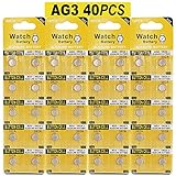 40 Stück Knopfzelle Alkaline Batterie LR41 LR 41 AG3 AG 3...