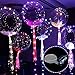 Produktbild Waroomss 24 Zoll Bounce Out Blitz Transparente LED Bobo Ballon Dekorative Ball mit Licht für Indoor Bar KTV Hochzeit Geburtstag Neujahr Party Dekoration (Lichterkette)