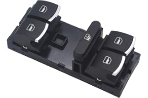 ZEALfix Interrupteur Commande Leve Vitre Bouton électrique pour Fenêtre 5ND959857 pour Jetta Golf Polo Passat Caddy T-iguan Touran 5K4959857