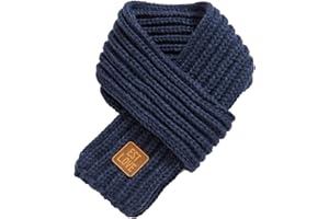 Zoylink Kinder Gestrickter Schal Normallack Einfacher Warmer Winter Schal für Jungen Mädchen