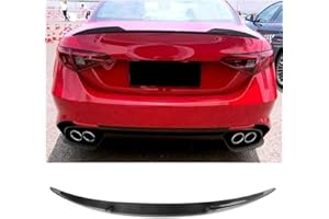 AMPTRV Auto Spoiler Posteriori per Alfa Romeo Giulia 2017-2021,Carbon Fiber Posteriore del diruttore del Tetto Rear BagagliaioAla Posteriore Alettoni Styling carrozzeria Modifica Parti