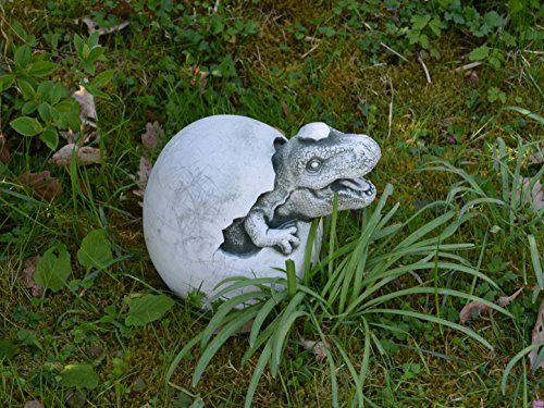 Lustiger Stein Dinosaurier Motiv I von III massive Steinfigur Drachen Steinguss frostfest - 2