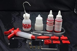 Jgbike Standard-Entlüftungssatz für Shimano SRAM AVID Hayes Formula Hydraulische MTB-Straßenbremsen mit 120 ml Mineralöl DOT 5.1 Fluid, Cabrio für MAGURA TEKTRO GIANT Scheibenbremsen