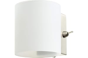 ‎WOFI WOFI5 Wofi Wandleuchte-Aqaba, 1-flammig, Nickel-matt, 9 x 8, Ausladung : 10 cm, 4451.01.64.0000