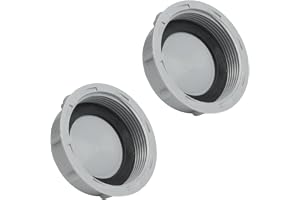 RowGlow 2 st blindlock sifon stängningslock tvättställ för köksdräneringsrör diameter Dn50 50 mm G2 tum och platta tätningar, sifonplugg sifonplugg diameter 56 mm (56 mm 2 st)