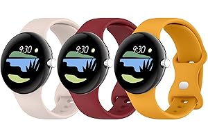 YASPARK Armband Kompatibel mit Google Pixel Watch/Google Pixel Watch 2 Armband, Weiches Atmungsaktives Silikon Sport Ersatzband für Google Pixel Watch/Google Pixel Watch 2