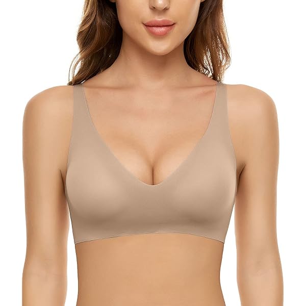 Soutien-gorge Grande Taille Sans Armature - Push-up Confortable Et Invisible Sous Les Vêtements - Idéal Pour Le Yoga Et Le Quotidien