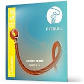 Pitbull Strings Coated Series Acoustic Guitar String &ndash; Long Lasting, Bright Tone, High Durability (CAG 10-47 SL)