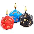 Power Beast Dungeon, Polyhedric Dice Candles, Candle Dice, Dice Set, Polyhedral Dice Set, D&D, Dungeon Master, Dungeons and Dragons, DND, RPG, 3 Units.