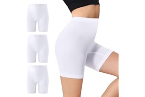 IceCony Radlerhose Damen 3er Pack Kurz Leggings Boxershorts Sporthose Unter Kleid Rock Unterhosen mit Bein Anti Scheuern