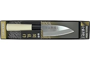 Seki Riu SR301 Kodeba Couteau Japonais Acier/Bois Beige/INOX 22 x 3,7 x 2,3 cm