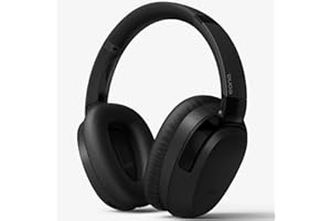 Eono Cuffie-Cancellazione-Attiva-Rumore - ANC-Eonoheadphone1 Cuffie-Bluetooth 5.2 Auricolare Cuffie Over-ear con 40ore,chiamate chiare, AUX,auricolari morbidi, Microfono, USB-C(Nero)