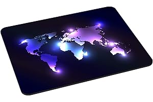 Pedea Podkładka pod mysz dla graczy i biura - 220 x 180 mm - ze zszytymi krawędziami i antypoślizgowym spodem, Dark World