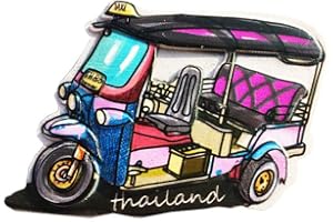 WEDARE MAGNET SOUVENIR Tailandia 3D Tuk Tuk recuerdo imán de nevera regalo, hecho a mano hogar y cocina decoración Tailandia refrigerador imán colección