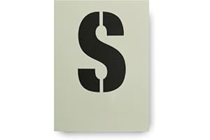 DOVETAILS VINTAGE Dovetails Stencil vintage con lettera S, altezza 120 mm, stile moderno