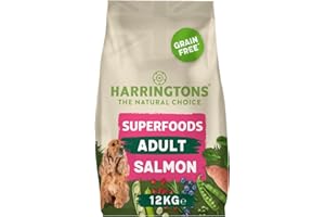 Harringtons Superfoods Complete Grain Free Hypoallergenic Salmon with Veg Dry Adult Dog Food 12kg - Made with All Natural Ingredients