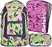 Produktbild satch pack Ivy Blossom 3er Set Rucksack, Schlamperbox & Heftebox Lila