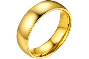 Bestyle Anello Acciaio Inossidabile Uomo Donna 2/4/6/8mm Varie Misure con Confezione Regalo