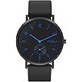 FIZILI Mens Watches Minimalist Ultra Thin Waterproof Fashion Dressy Wrist Watch for Men Business Casual Luxury Quartz Analog Watch