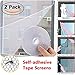 Produktbild Fiste Mosquitonetz für das Fenster, 1,3 x 1,5 m, Insektenschutz mit selbstklebendem Klebeband, Weiß, 2 Stück