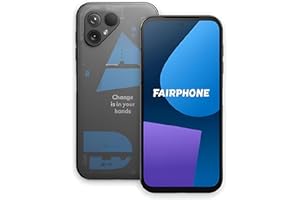 FAIRPHONE 5 256GB 5G Unlocked & SIM Free Smartphone - 6.4 Inch Android Mobile - Octa Core - 4200mAh Battery - OLED screen - 50MP Dual Lenses - Sustainable & Easily Repairable - Transparent