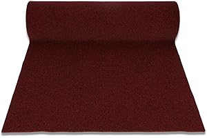 CASATESSILE Tappeto passatoia corsia Oscar Fondo Impermeabile, Zerbino per Ingresso, Porta di casa, Corridoio, Cucina, Ufficio e Negozi, 1 Metro Lineare - Rosso, Largo 200 cm.