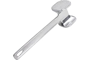 FOUR GUYS Meat Hammer Tenderizer Steak Tenderiser, Pounder Mallet, Double-Sided Hammar Maet Tendariser, Stainless Steel, Perfect Kitchen Tool, Cracking Ice, Nuts, Flattener Meat Chicken Strong size and Grip