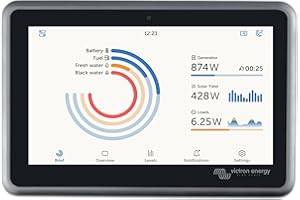 ‎VICTRON ENERGY Victron Energy Ekrano GX mit integriertem wasserdichtem 7-Zoll Display - Fernzugriff und Steuerung mit Victron Remote Monitoring (VRM) & VictronConnect App - Kompatibel mit Marine MFDs und NMEA2000
