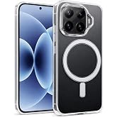 mi 15 T Pro Uyumlu Kamera Korumalı Magsafe Wireless Şarj &Ouml;zellikli L&uuml;ks Şeffaf Silikon Telefon Kılıfı