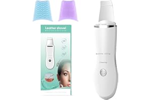 Anluomania Skin Scrubber, Ultrasonic Exfoliator 3 Modes, Blackhead Remover, Pore Cleaner, Face Wash Spatula with 3 Modes, Face Skin Spatula USB Charging, Suitable for All Skin Types