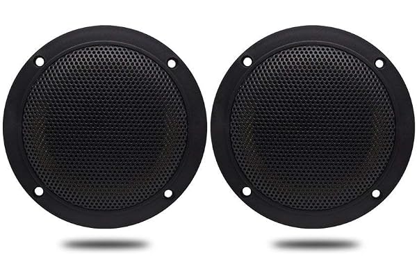 160 Watts 10,2 cm 2 Voies Noir Marine Bateau Moto Etanche Haut-Parleurs Spa Chambre UTV ATV Voiture RV Marine Chariot de Golf Résistant Aux UV Orateurs