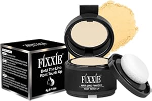 FIXXIE, FIXXIE Hairline Powder Light Blonde, Root Touch Up, Instant Hair Loss Concealer for Thinning Hair, Windproof & Sweatproof Cover Up With Mirror and Puff