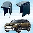 Pabla Enterprises Wooden Car Front Armrest Console for New Breeza 2022-2024 full black