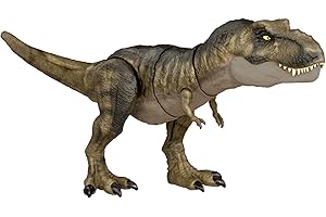 Mattel Jurassic World T-Rex Morsure Extrême, figurine dinosaure, jouet pour enfant dès 4 ans, HDY56