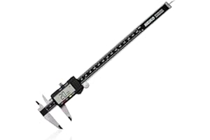 NEIKO 01408A 8” Electronic Digital Caliper Extra Large Display | 0-8 Inches | Inch/Fractions/Millimeter Conversion | Polished Stainless Steel