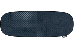 Joseph Joseph Pocket Housse en Coton 100% Super Absorbente de Planche à repasser 90 x 30 cm, à utiliser avec Table à repasser Pocket Plus, Noir/Bleu