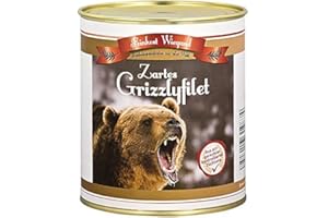‎4YOUDESIGN 4you Design 1-er Grizzlyfilet aus der Dose - Scherzartikel als Geburtstagsgeschenk, lustiges Wichtelgeschenk – Spaßgeschenk zu Weihnachten, Nikolausgeschenk – Lustiges Kollegengeschenk