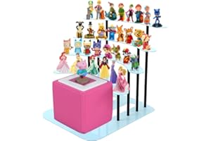 JYiuog Regal für Tonie, Metall Display ständer für Toniebox，Aufbewahrungsregal für 30–40 Figuren , kinderzimmer deko, Geschenke für Kinder(Blau)