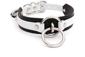 lalatia Handmade Women O Ring Faux Leather Choker