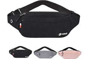 SZYANLAI Bum Bag for Ladies Women Men Girls Bumbags Waist Fanny Pack with Headphone Jack and Adjustable Belt for Sport Running Hiking Jogging Gifts for Men Women