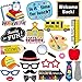 Produktbild 24 Sets Zurück in die Schule Foto Booth Requisiten Kit - Erster Tag der Schule Kamera Requisiten Kit Party Vorräte für Kinder und Erwachsene