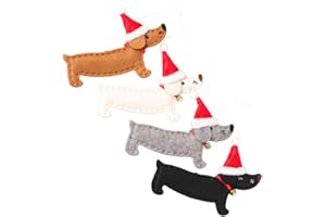 Artibetter 12 Stück Gewebte Tieranhänger Stofffestival Zufällig Hängende Tragbare Spielzeuganhänger Festliche Ornamente Weihnachtsschmuck Hundefenster Einzigartige Kinderanhänger