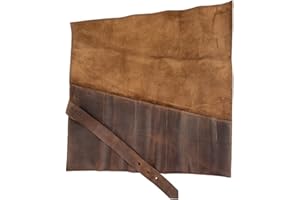 Large Tool Roll Handmade by Hide & Drink :: Bourbon Brown