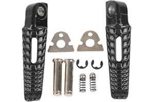 TCMT schwarz, hinten Fußrasten Motorrad FOOTPEG Fußstütze Halterung Set für Suzuki GSXR750 2006-2014