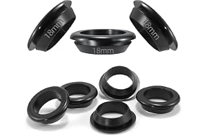 TXXATX 50 stycken gummimunstycken kabelgenomföring ID 18 mm kabelgenomföring gummi installationsdiameter 22 mm kabelpip vatte