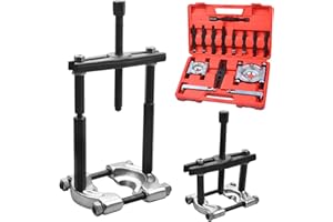 Zoomtools 14 Pezzi Set di attrezzi per estrattori di cuscinetti, separatore di cuscinetti con capacità di 5 tonnellate, kit di attrezzi per rimozione cuscinetto ruota pignone con ganasce da 2" e 3"