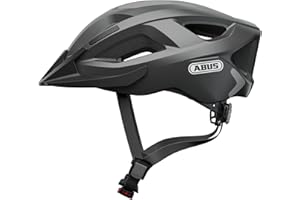 ABUS Aduro 2.0 Casco da città - Casco da bici a tutto tondo in design sportivo - Adatto al traffico cittadino - Per uomini e donne - Grigio Scuro, Taglia L